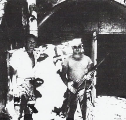 US sailors at Malinta Hill on Corregidor island, Philippines, during WW2