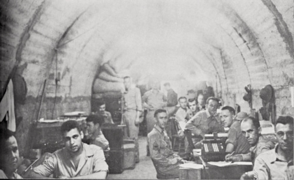 American troops on the Malinta Tunnel on Corregidor island, The Philippines, during WW2