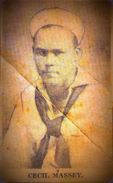 Portrait of Boatswain's Mate Cecil Frederick Massey a POW during WW2