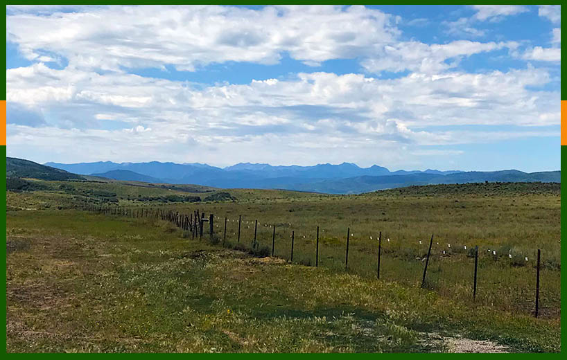 "Heartbreak Ridge" (Hogsback Ridge) on Mormon Trail in Utah