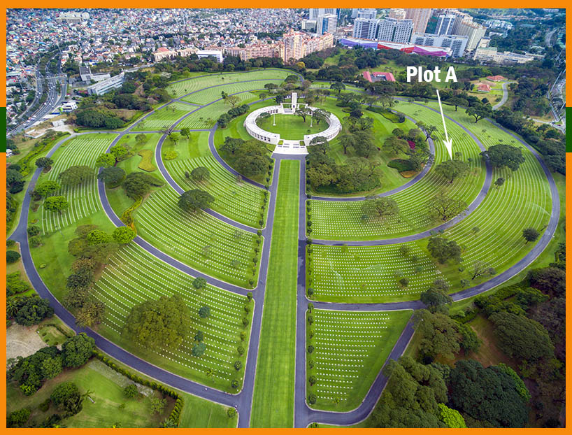 Manila American Cemetery in The Philippines where many WW2 casualties are buried