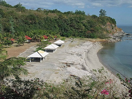 Modern-day image of the Army 92nd Garage on Corregidor island, The Philippines.