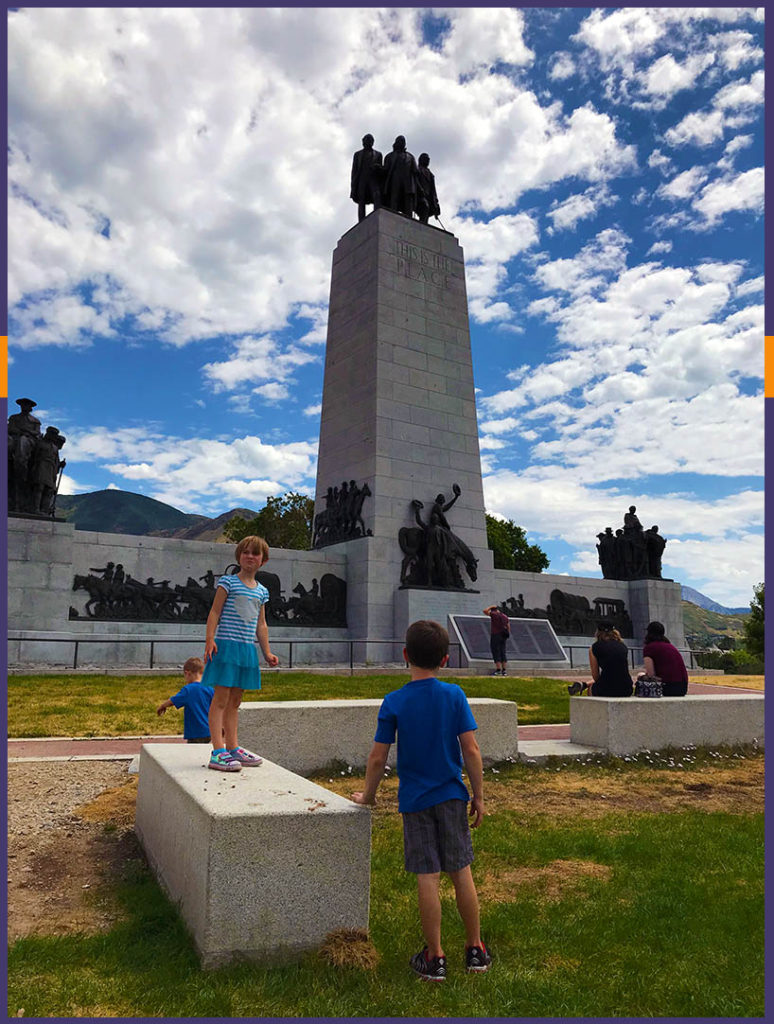 This is the Place Monument at This Is the Place Heritage Park in Salt Lake City Utah