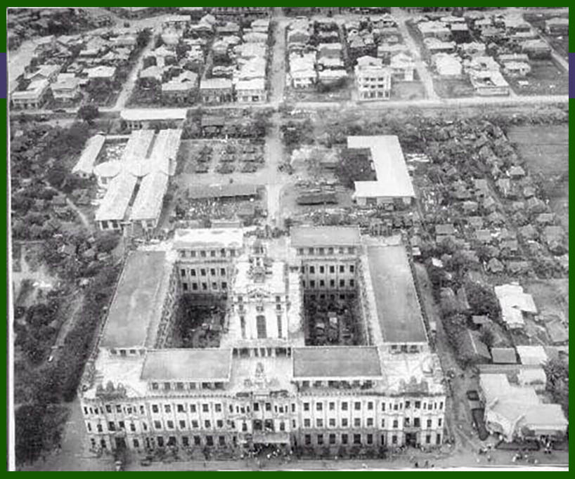 Shanty town at Santo Tomas Civilian Internment Camp in Manila during WW2