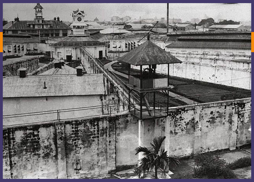 View of Bilibid Prison in Manila, The Philippines