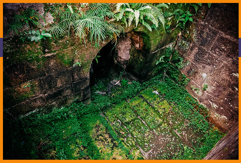 Entrance to dungeon at Fort Santiago in Manila, Philippines