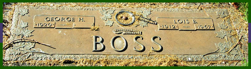 Grave of Lois Boss at Calvary Cemetery in Tacoma Washington