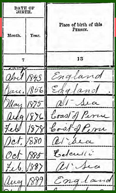 1900 US Census for the John Flynn family