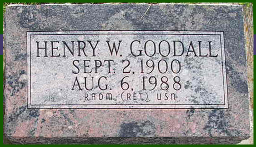Headstone of Henry Goodall who served WW2 in The Philippines