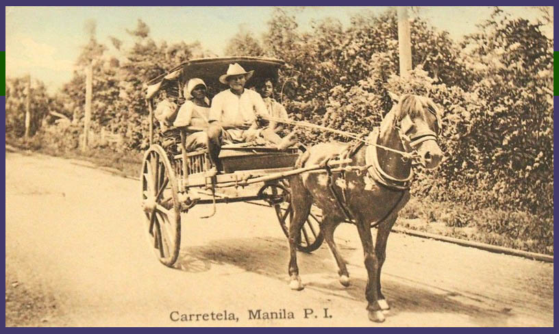 Carretela two-wheeled wagon in The Philippines