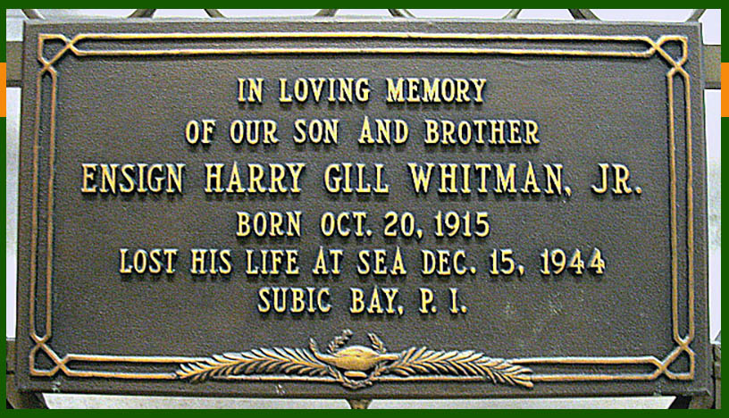 Harry G Whitman Jr memorial in Grand Rapids Michigan