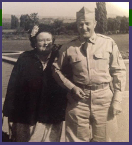 WW2 veteran Benjamin Andrew Rush with wife Viola in the 1950s