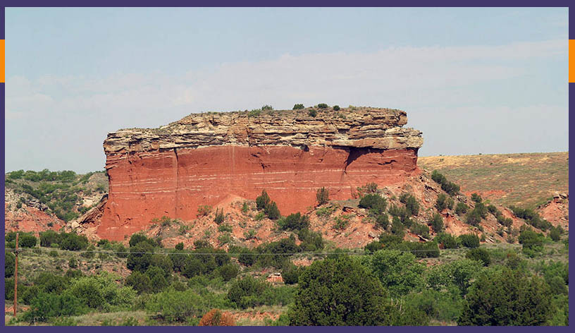 Butte in Tule Canyon of the Texas panhandle
