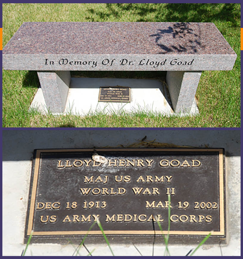 Grave of Major Lloyd Goad WW2