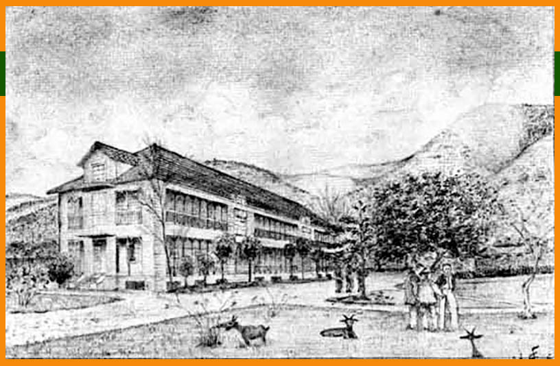 Drawing of Karenko POW Camp during WW2 in the Pacific